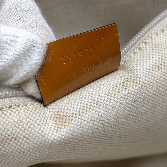 Authentic Gucci Brown Canvas Tote Bag mn390-112725 - Picture 14 of 15